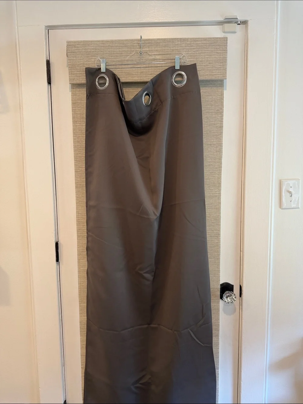 Room Darkening Thermal Insulated Black Grommet Curtain Panels - 4 panels C#1